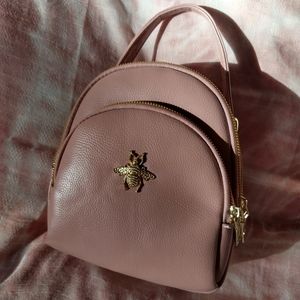 Bee Mauve mini backpack convertible multi way bag Purse